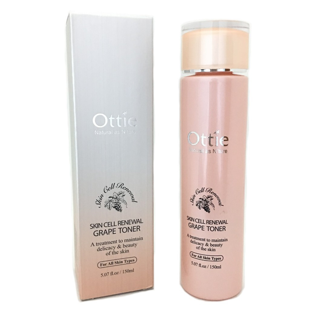 Оновлюючий тонер для обличчя з червоним вином Ottie Skin Cell Renewal Grape Toner 150 мл (8809276010971), фото 1