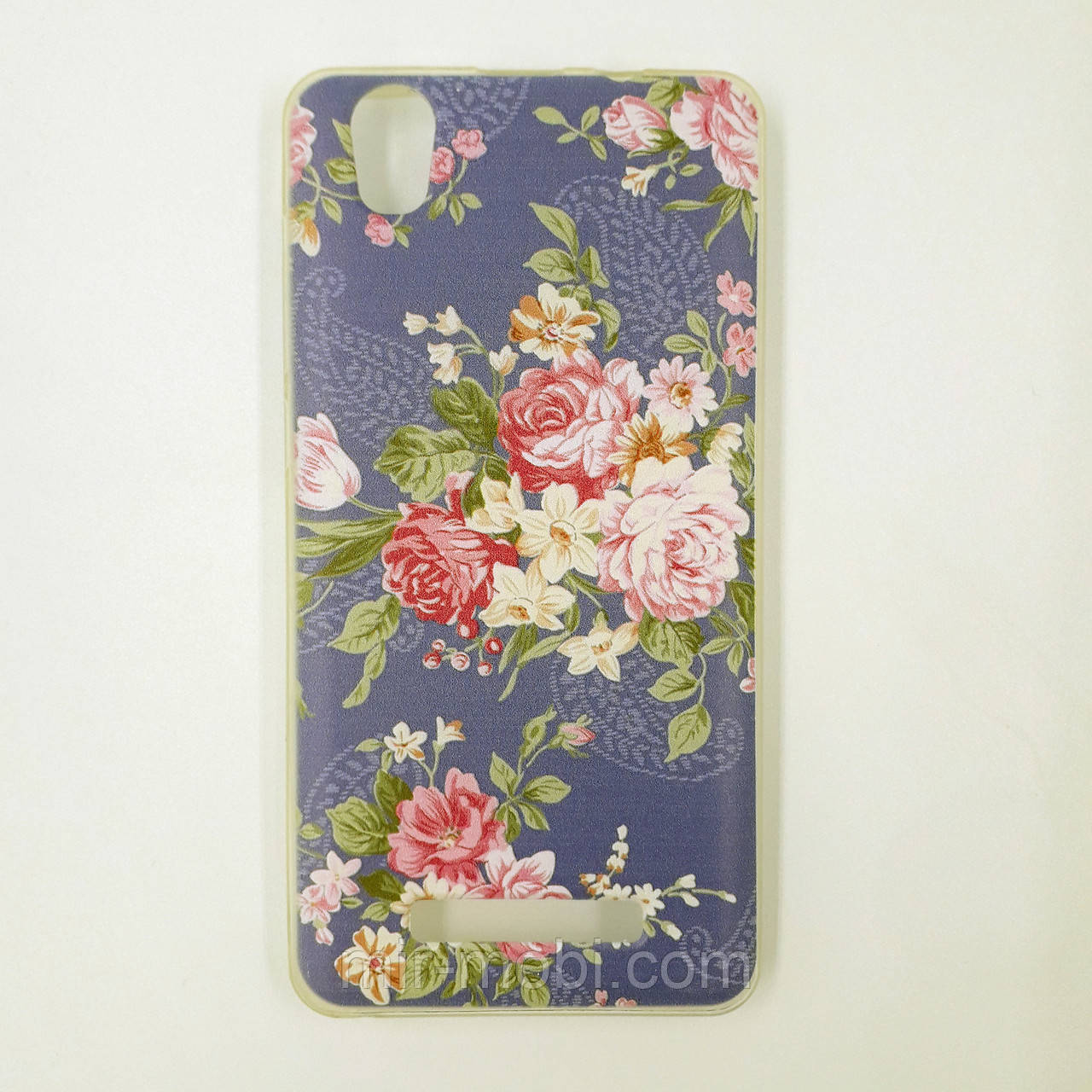 Чохол-бампер TPU силікон для Prestigio PSP 5502 Muze A5 DUO Троянди на синьому