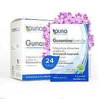 Gunaminoformula (GUNA, Италия). 24 саше, 156 г. 8 незаменимых аминокислот для общего здоровья