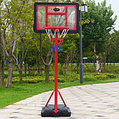 Стійка баскетбольна Kid Mobile Basketball Hoop 140-200 см дитяча пересувна (S881A)