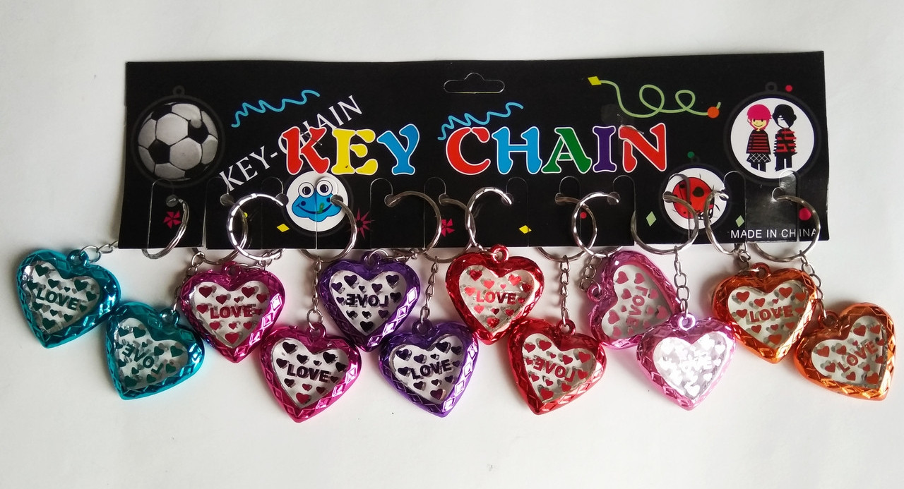 Брелок Серце прозоре, фото 1