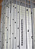 Штори нитки  Білі з чорними намистинами-, фото 9