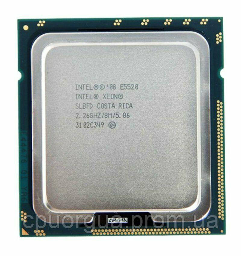 Процесор Intel Xeon L5520 (SLBFA) 4/8 2,26-2,48 Ггц / 8M / 5.86 GT/s, LGA 1366