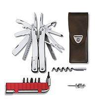 Мультитул Victorinox SwissTool Spirit Plus в шкіряному чохлі