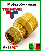 Tiemme Муфта обжимная для медной трубы с наружной резьбой 10*1/2