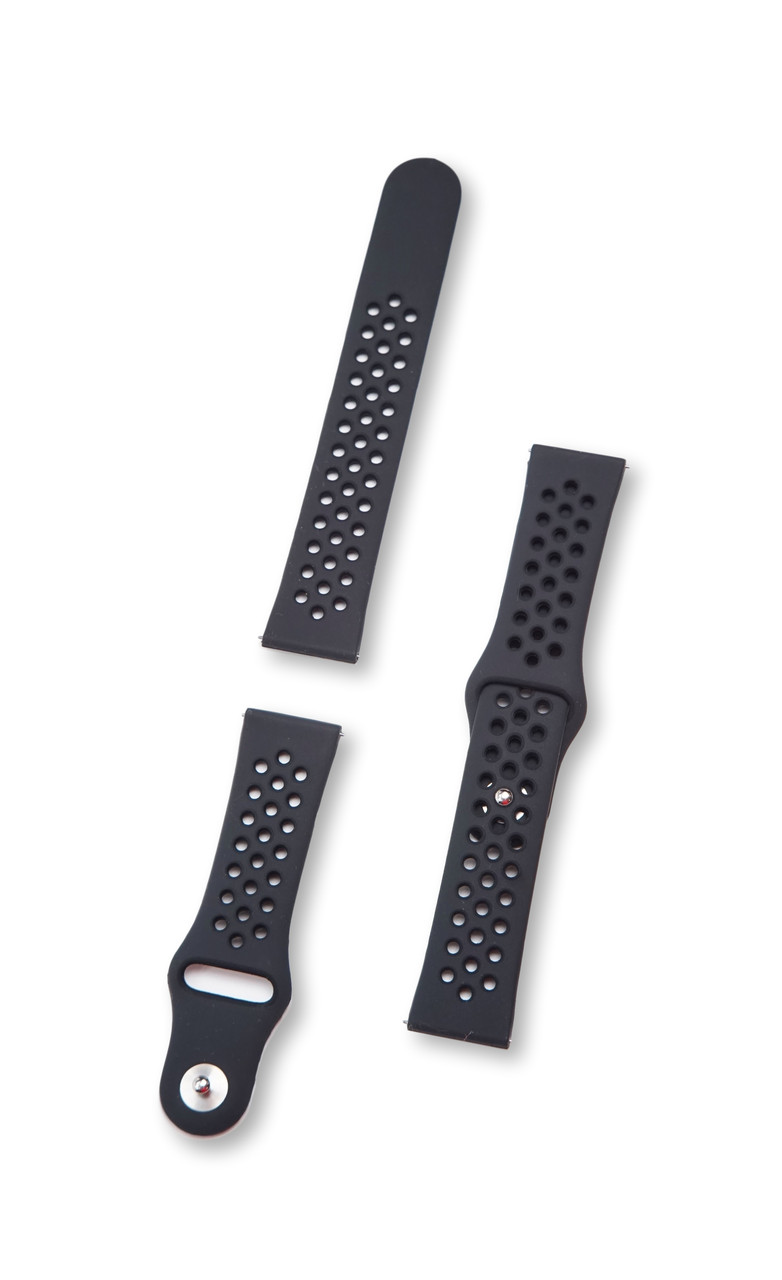 Ремінець BeWatch для смарт-годин Xiaomi Amazfit Pace/Stratos Чорний (10201011)