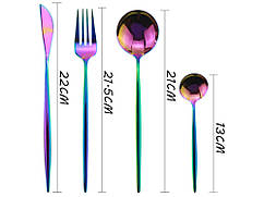 Столовий прилад Snplowum 4 шт. Веселка