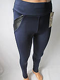 Еластичні теплі лосини зі вставками., фото 2
