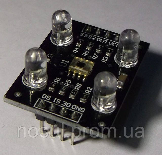 Датчик цвета TCS230 TCS3200 Цветовой сенсор Color Recognition Sensor Detector Module For MCU Arduino - фото 3 - id-p12025487