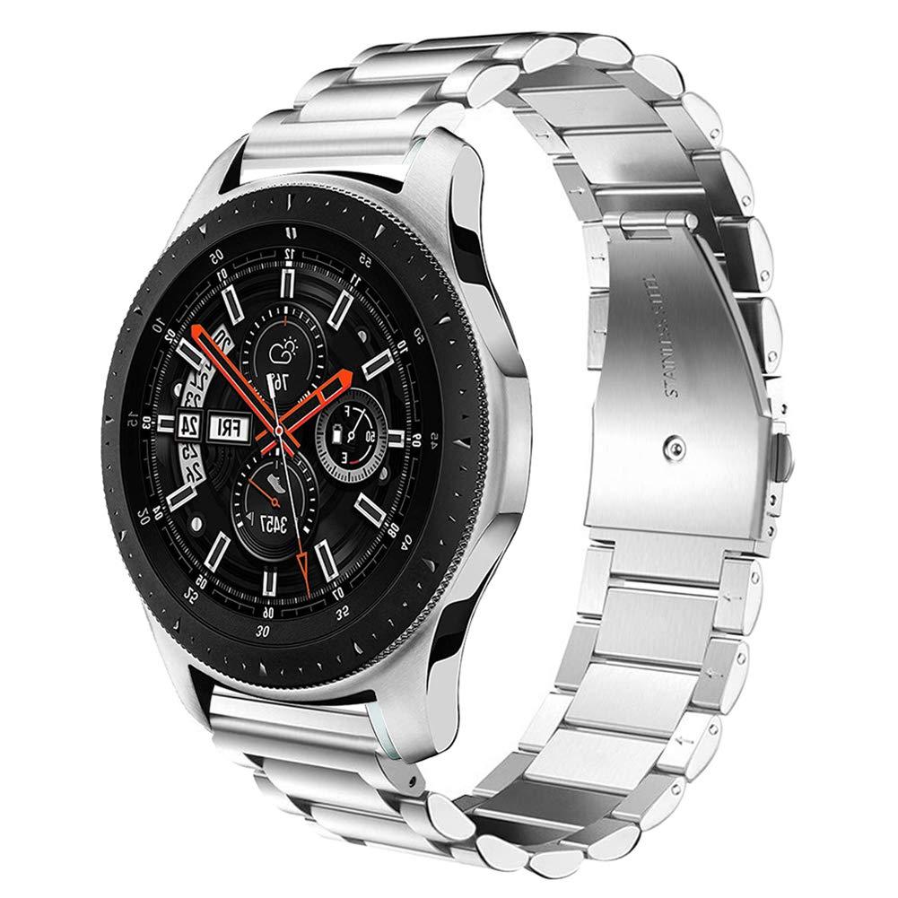 Сталевий ремінець BeWatch 20 мм для Samsung Galaxy Watch 42 мм Сріблястий (1110405)