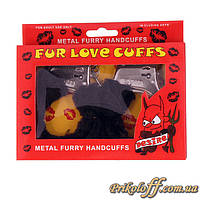 Наручники хутра, чорні