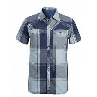 Рубашка мужская Black Diamond M SS Technician Shirt Indigo/Aluminium Plaid, M