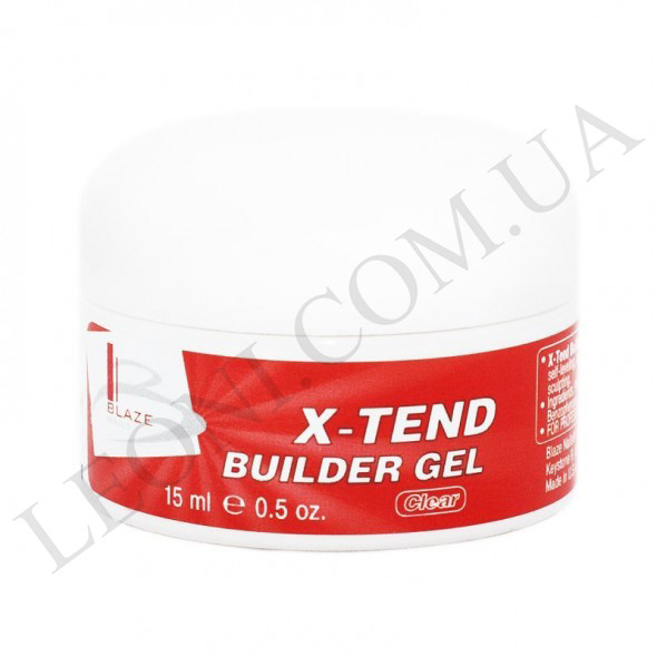 BLAZE X-Tend Builder Gel — УФ-гель конструювальний середній Clear 15 мл