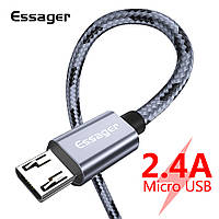 Кабель для заряджання телефону смартфона 2.4A USB – micro USB 1м. Зарядний провід шнур microUSB мікро ЮСБ WX22R