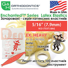 Еластичні кільця латексні (міжщелепні тяги) G&H - Enchanted Latex Elastics "Чарівна лісова тема" ex. heavy