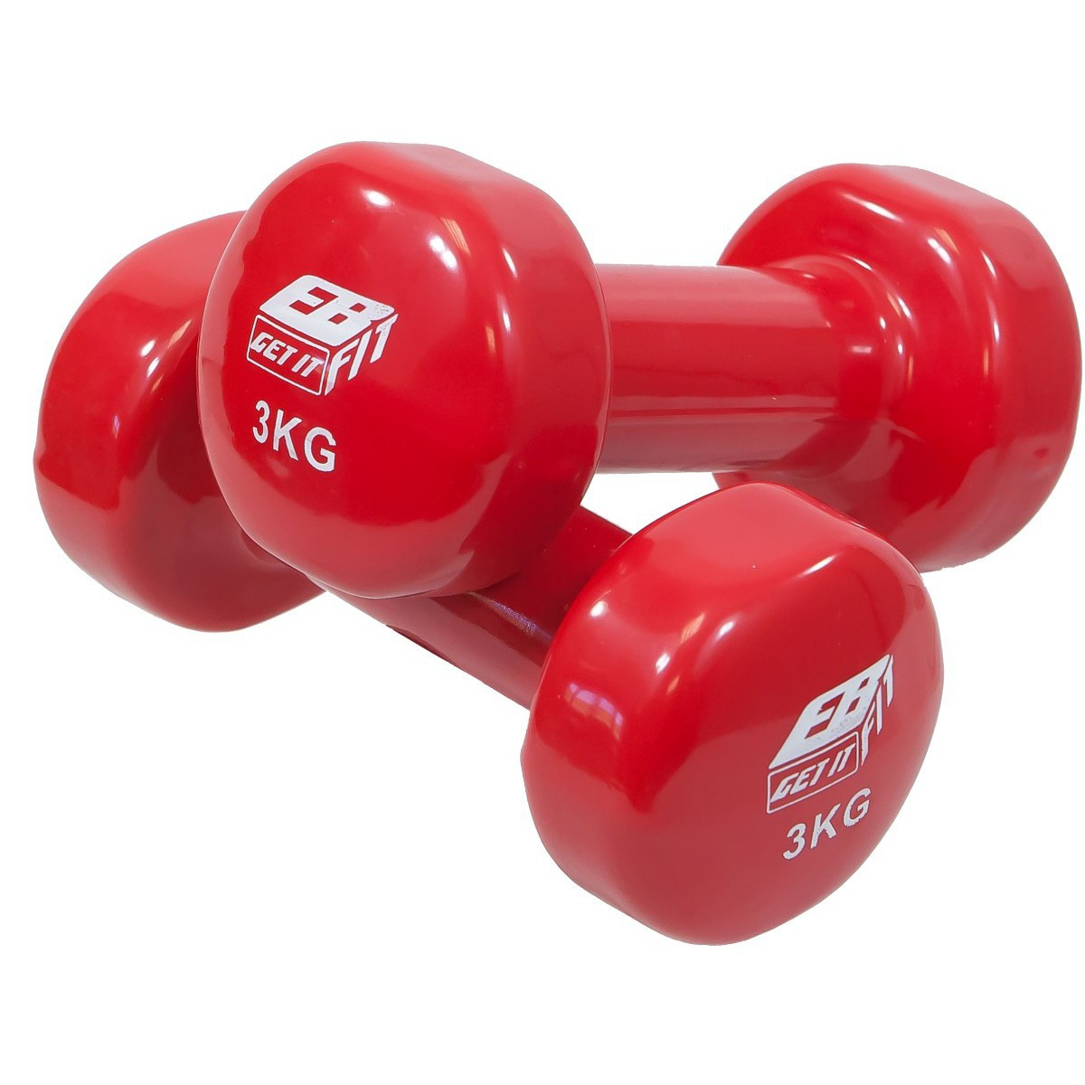 Гантеля вінілова EB FIT 3 KG (ціна за 1 шт.)