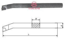 Різець рослинної (тип1) для оброблення глухих отворів (срібний ІР197) (25х16х200) ВК8