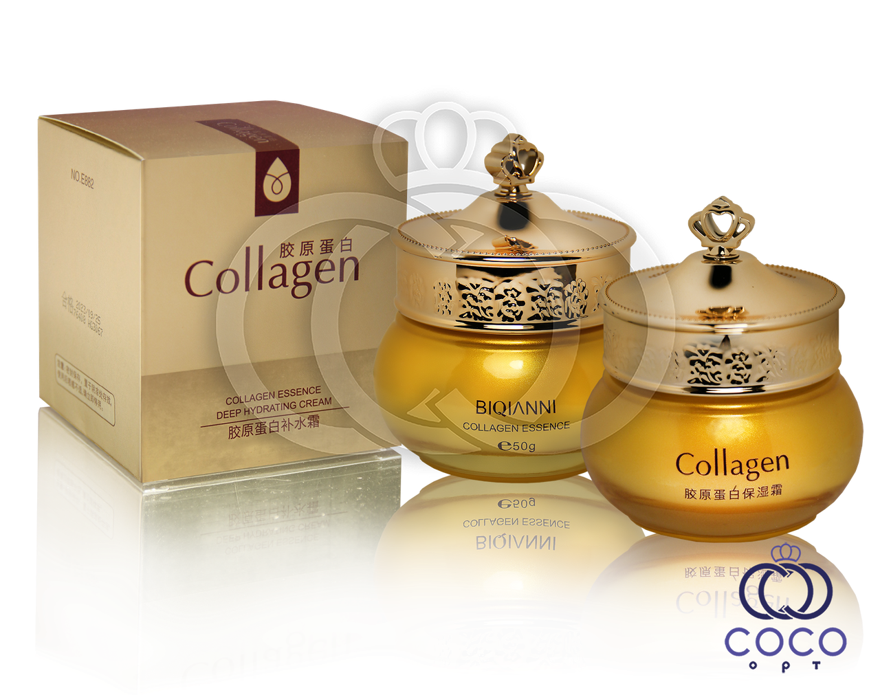 Корейська глибоко зволожуючий крем з колагеновим комплексом Collagen Essence Deep Hydrating Cream™, фото 1