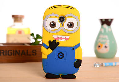 Гумовий 3D чохол для Meizu MX4 Pro Міньйон