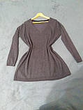 Плаття светр вільного крою сіре, фото 4