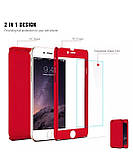Чохол для Iphone 6 plus/6S plus протиударний 360 + скло в подарунок, Full Protection Red, фото 2