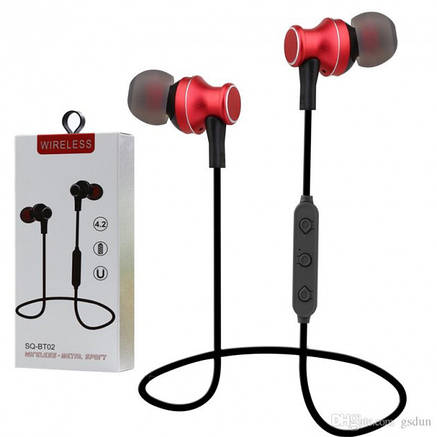 Навушники вакуумні SQ-BT02 Bluetooth стерео навушники, фото 2