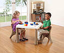 Набір стіл і 2 стільці Step 2 KITCHEN TABLE & CHAIRS коричневий 48х64х64/50х35х35 см, фото 2