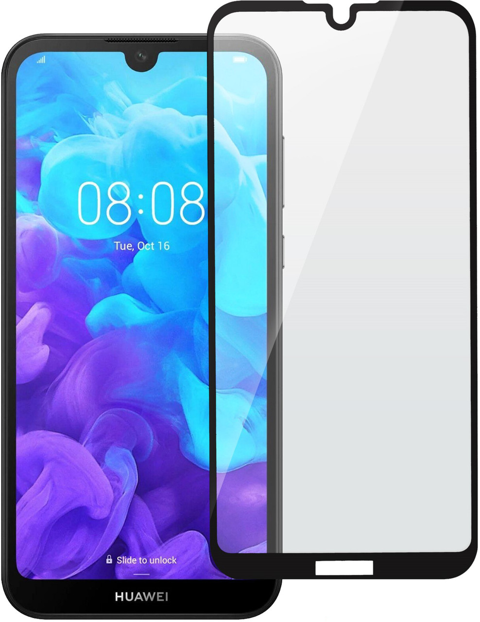 Захисне скло для Huawei Y5 2019 Black, фото 1