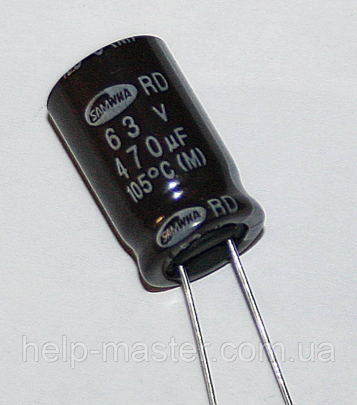 Конденсатор електролітичний 470мкф-63v (105 °C)