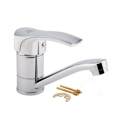 Глянцевий змішувач для раковини хромований WAL SPA1-Z279