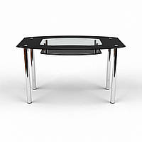 Обідній скляний стіл