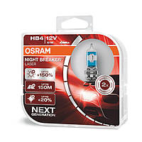 Комплект галогенных ламп HB4 OSRAM Night Breaker LASER NEXT GENERATION +150% 51W ОРИГИНАЛ