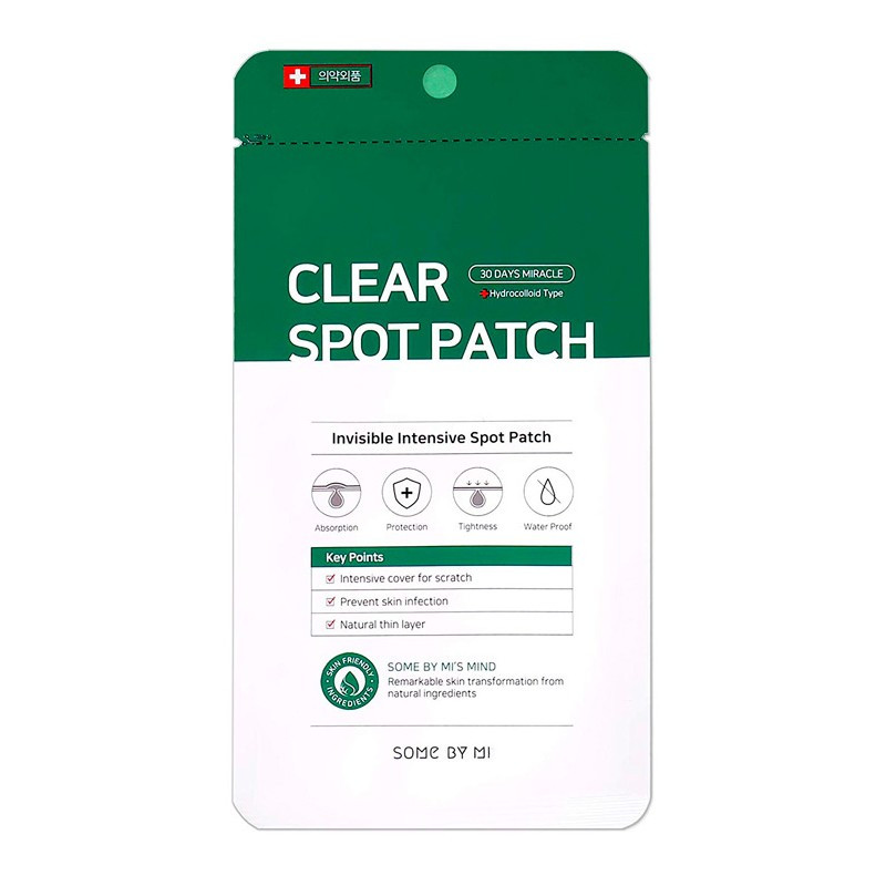 Антибактеріальні патчі проти прищів SOME BY MI 30 Days Miracle Clear Spot Patch 18 мм.x 9 шт.+12 мм.x 9 шт.