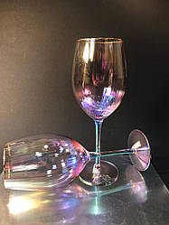 Келих для вина з кольорового скла Аметрин 325 мл