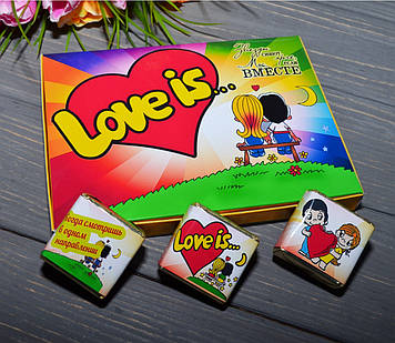 Шоколадний набір LOVE IS... Лав із...