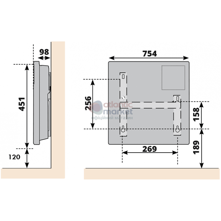 Конвектор електричний Atlantic F17 ESSENTIAL CMG BL-meca 2000W - фото 4 - id-p565258390