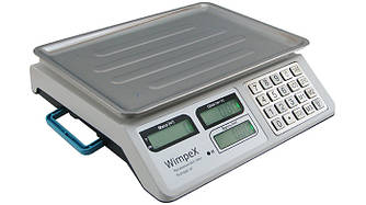 Ваги торгові електронні з лічильником ціни на 50 кг Wimpex WX 5004 з 4 вт акумулятором