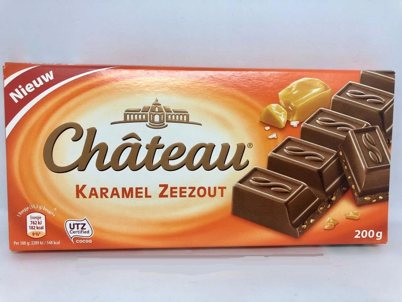 Шоколад молочний з карамеллю і сіллю Chateau Karamel Zeezout 200 г Німеччина, фото 1