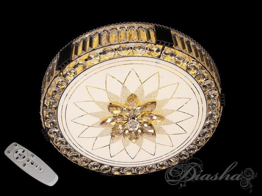 Світлодіодна кришталева люстра стельова 1121/4, фото 1