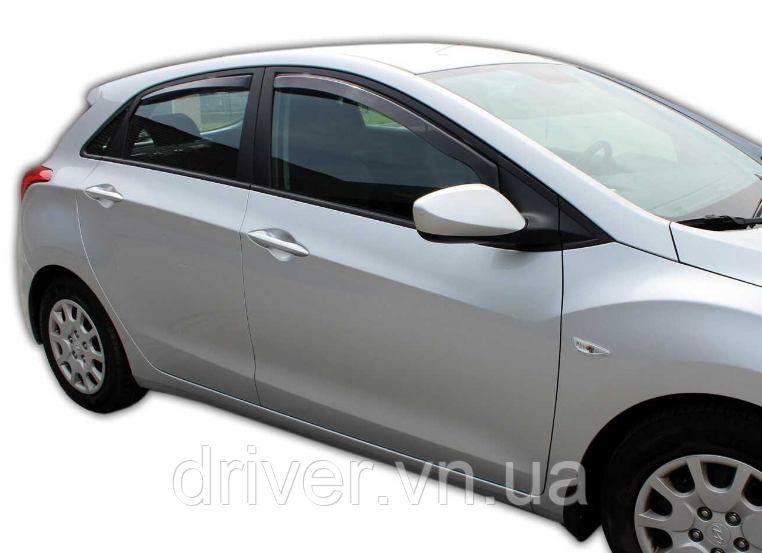 Дефлектори вікон вставні Hyundai i30 2012 -> HB