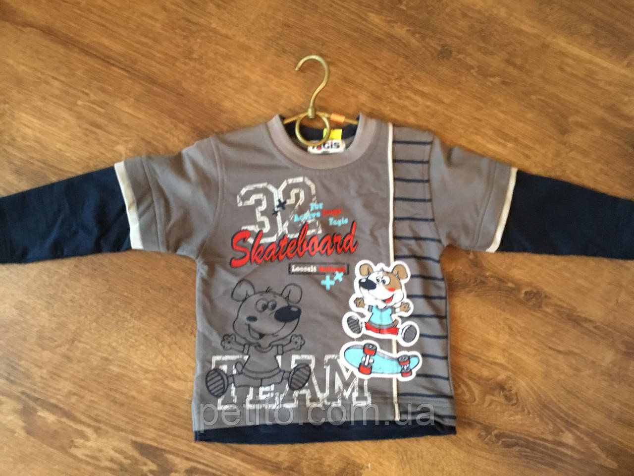 Кофта для хлопчика на кожен день в сірому кольорі, фото 1