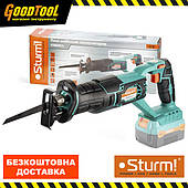 Пила шабельна акумуляторна 20В Sturm RS8820CL (БЕЗ АКУМУЛЯТОРА ТА ЗАРЯДНОГО ПРИСТРОЮ)