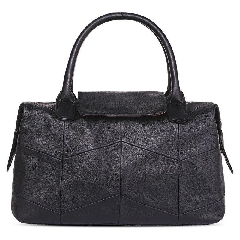 Сумка шкіряна жіноча стильна. Сумочка з натуральної шкіри (чорна), фото 1