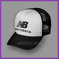 Кепка Тракер New Balance 'Essentials Trucker' | Черная с белым лбом