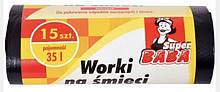 Сміттєві пакети 35 л Super Baba 15 шт.