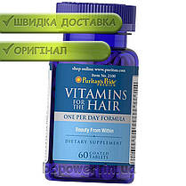 Вітаміни для волосся Puritan's Pride Vitamins for the Hair 60 таб, фото 3