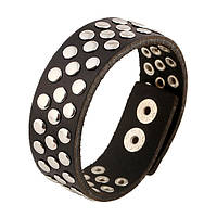 Браслет шкіряний жіночий із заклепками Європейський стиль 00262