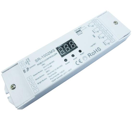 Контролер SR-1002MS RGB+W контроллер 4 канала струм 5А/канал 12-36VDC зовнішні кнопки SUNRICHER 4721о