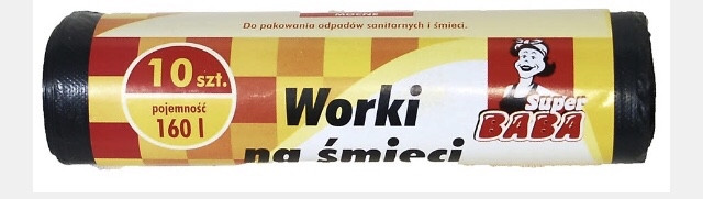 Пакети для сміття 160 л Super Baba 10 шт.