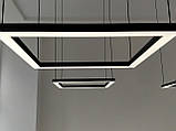 Світильник з Алюмінієвого LED Профіля 184W "Квадрат" 1500x55x60мм, фото 8